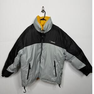 Men’s Vintage Bear USA Reversible Down Puffer Jacket Yellow / Size-XL
